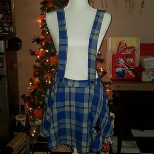 Hot Topic HP Ravenclaw Suspender Skirt